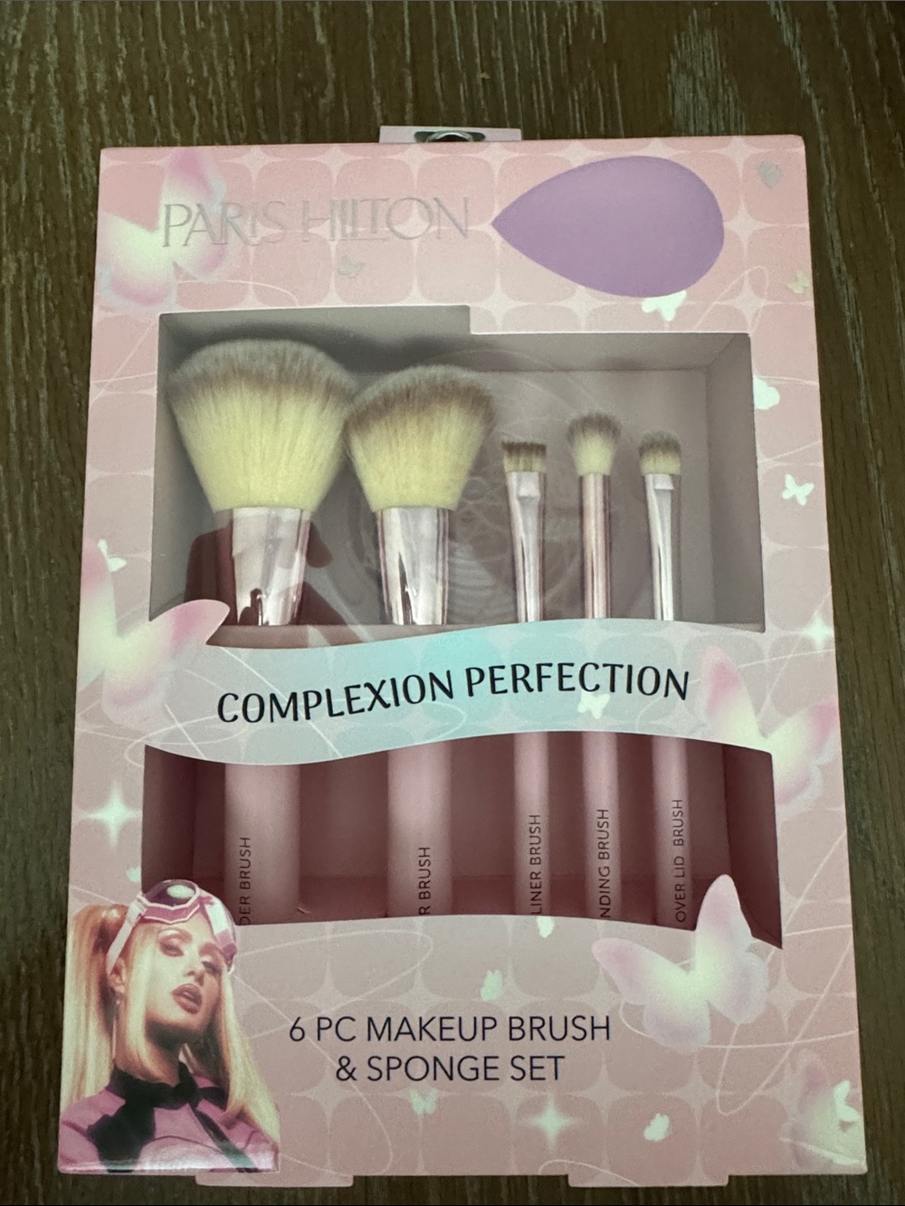 Paris Hilton Pink Complexion Perfection 6-Piece Brush & Sponge Set